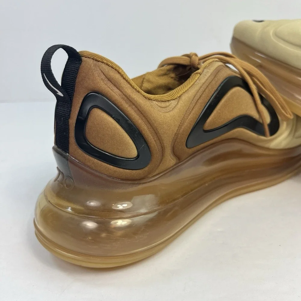 Nike Air Max 720 Wheat Black Club Gold Desert AO2924-700 Men's Size 9.5 Sneaker